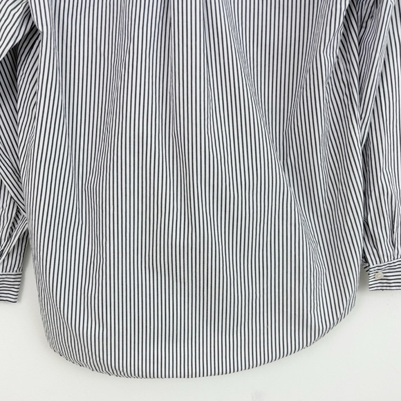 J. Crew 100% Cotton High Low Popover Stripes Tunic Top Size Small - Picture 13 of 16